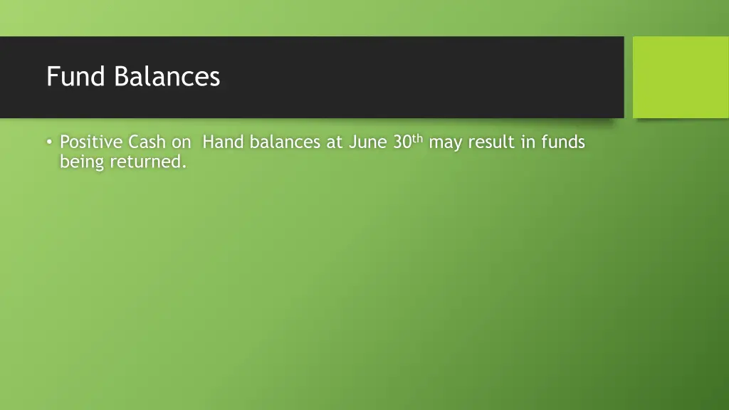 fund balances