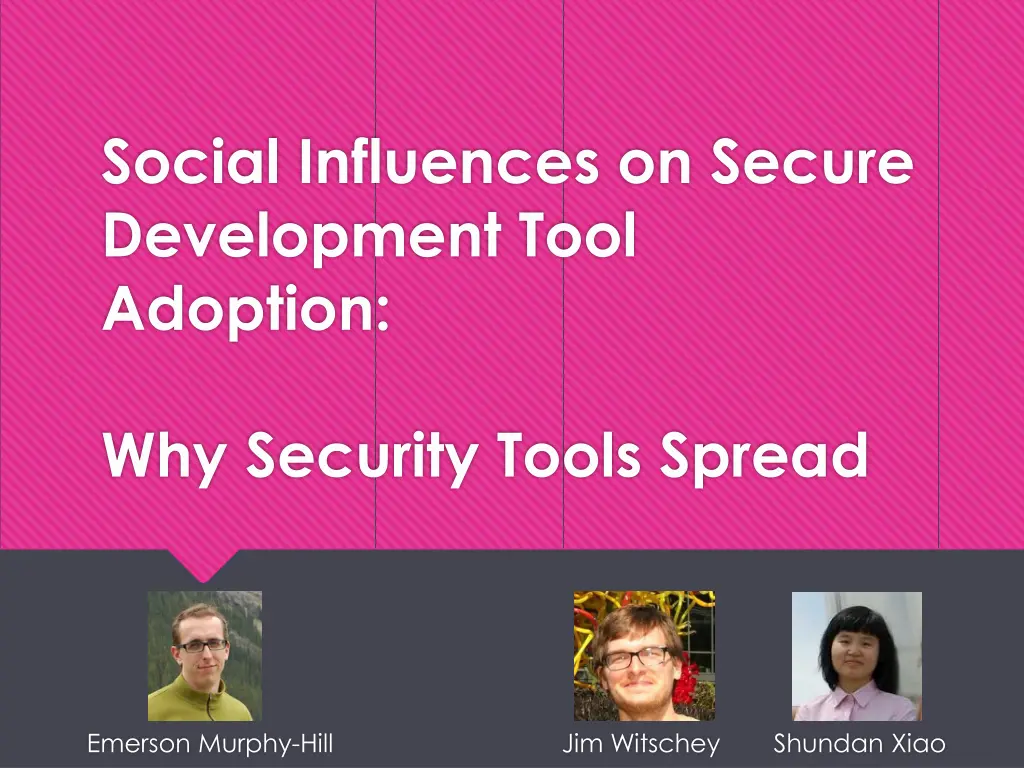 social influences on secure development tool