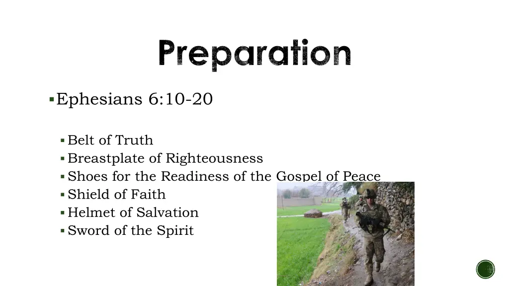 preparation