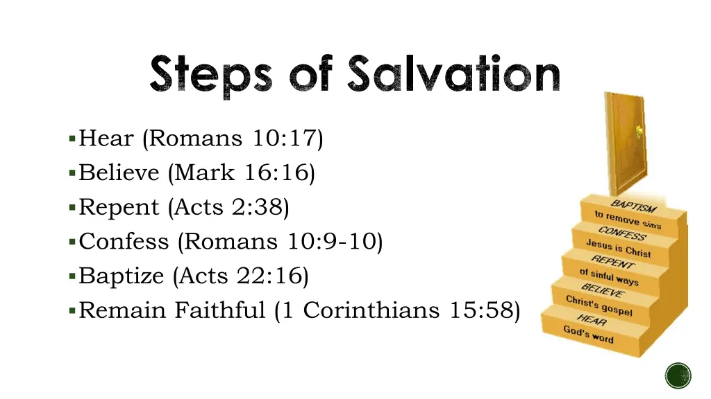 steps of salvation