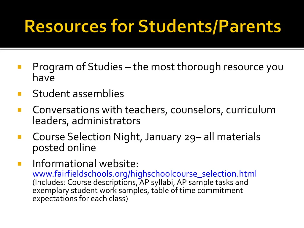 program of studies the most thorough resource