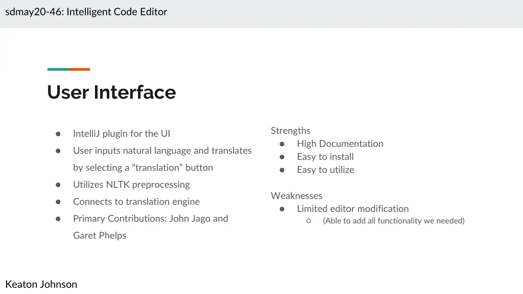 sdmay20 46 intelligent code editor 14