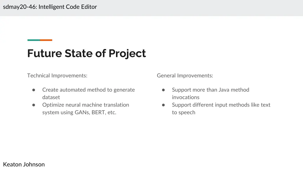 sdmay20 46 intelligent code editor 20