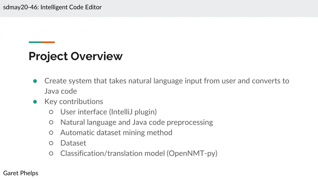 sdmay20 46 intelligent code editor