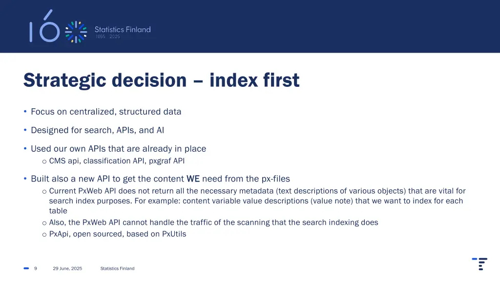 strategic decision index first