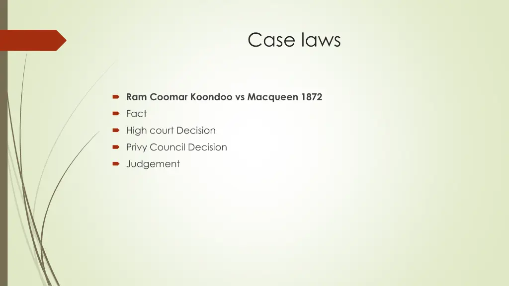 case laws