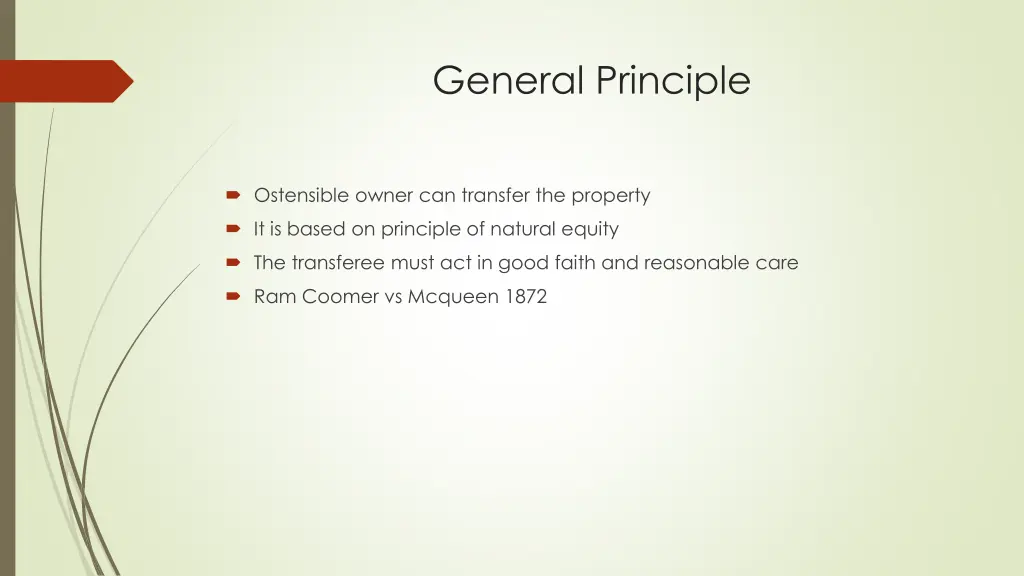 general principle