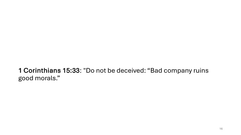 1 corinthians 15 33 1 corinthians