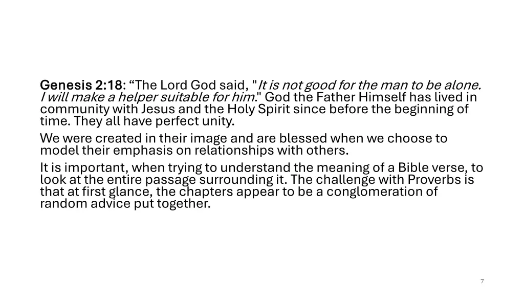 genesis 2 18 genesis 2 18 the lord god said