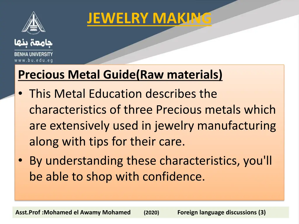 jewelry making