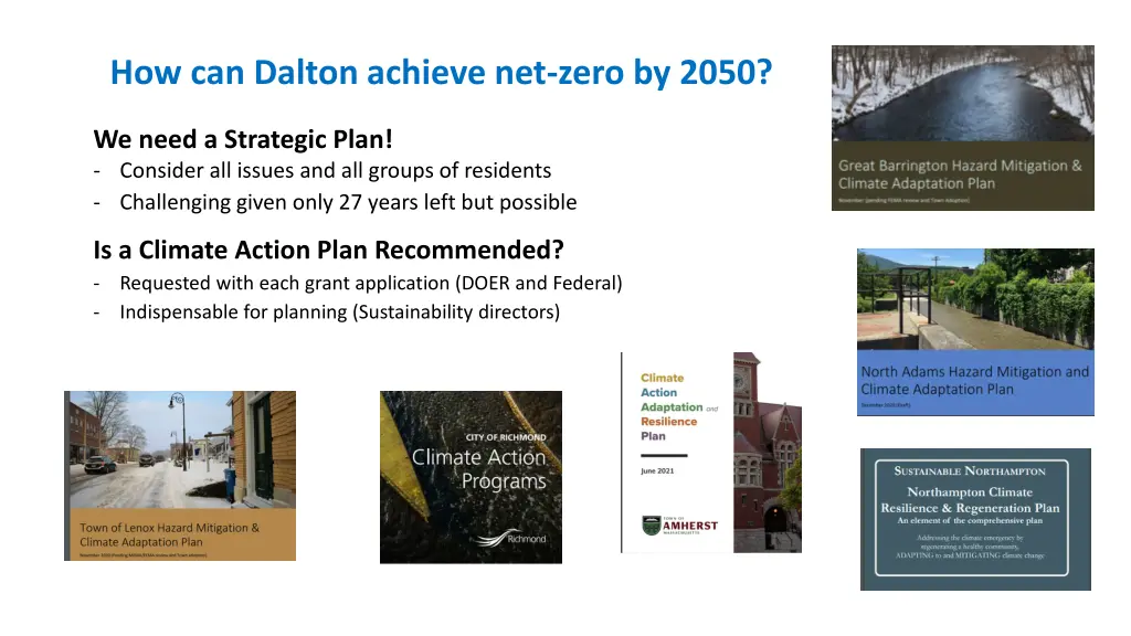 how can dalton achieve net zero by 2050