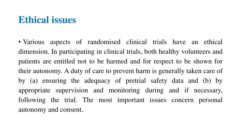 ethical issues
