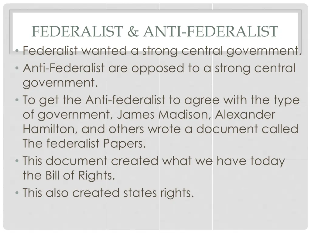 federalist anti federalist federalist wanted