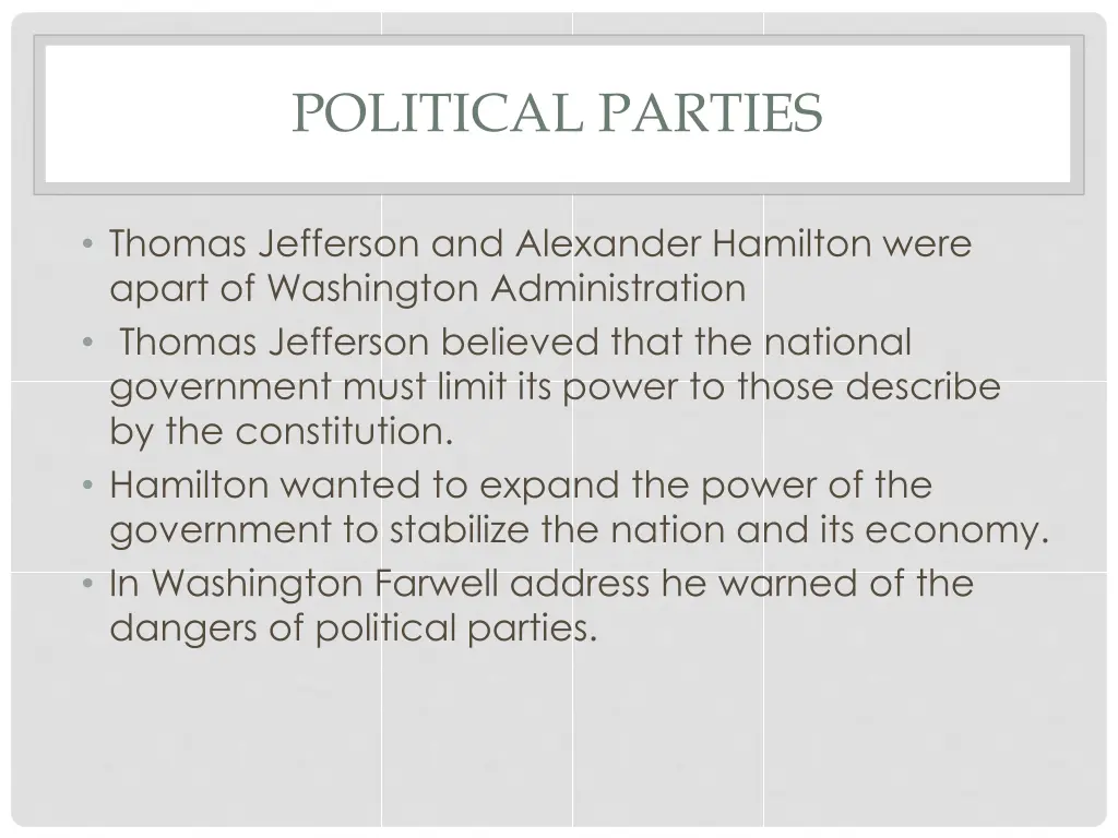 political parties
