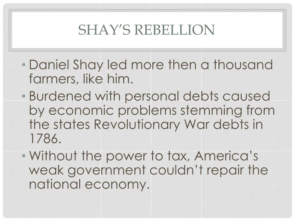 shay s rebellion