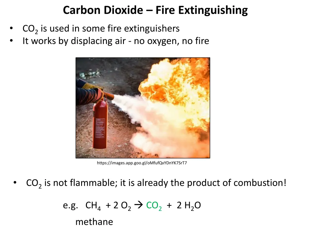 carbon dioxide fire extinguishing