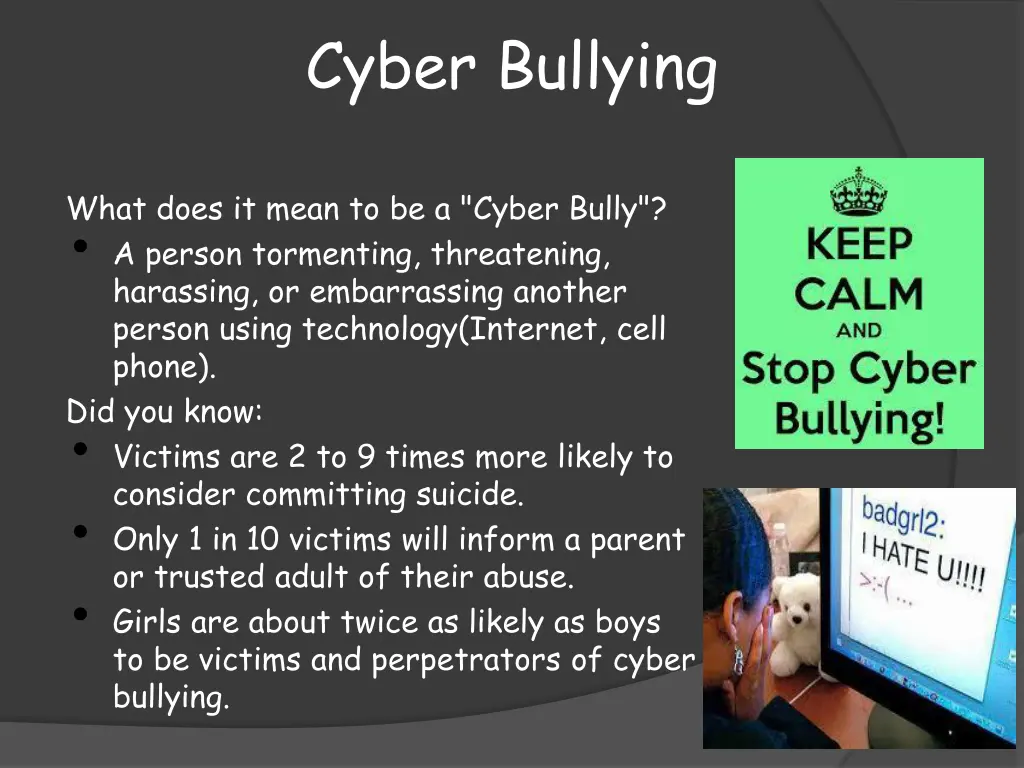 cyber bullying