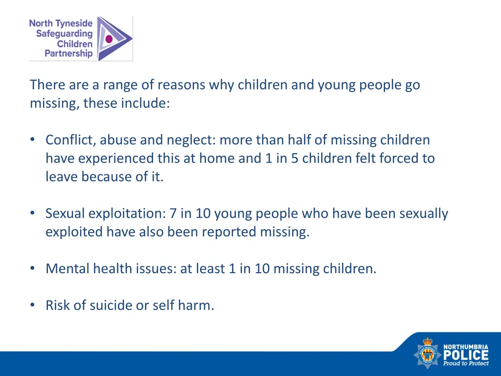 there are a range of reasons why children