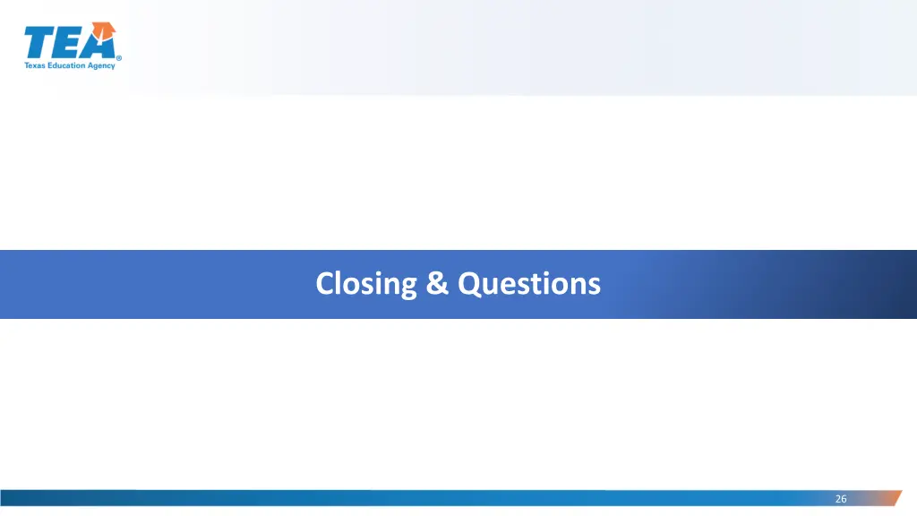 closing questions