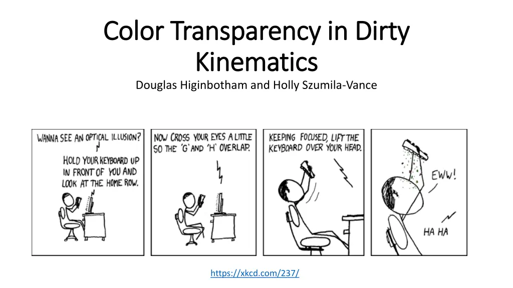 color transparency in dirty color transparency