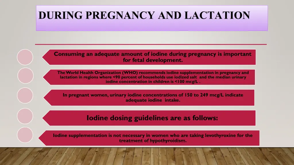 during pregnancy and lactation