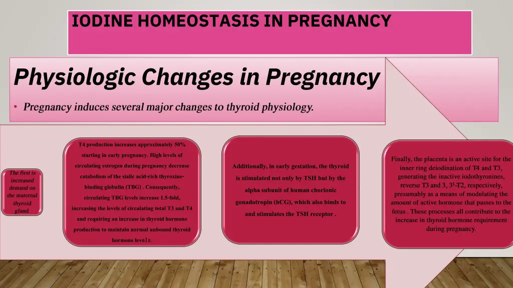 iodine homeostasis in pregnancy