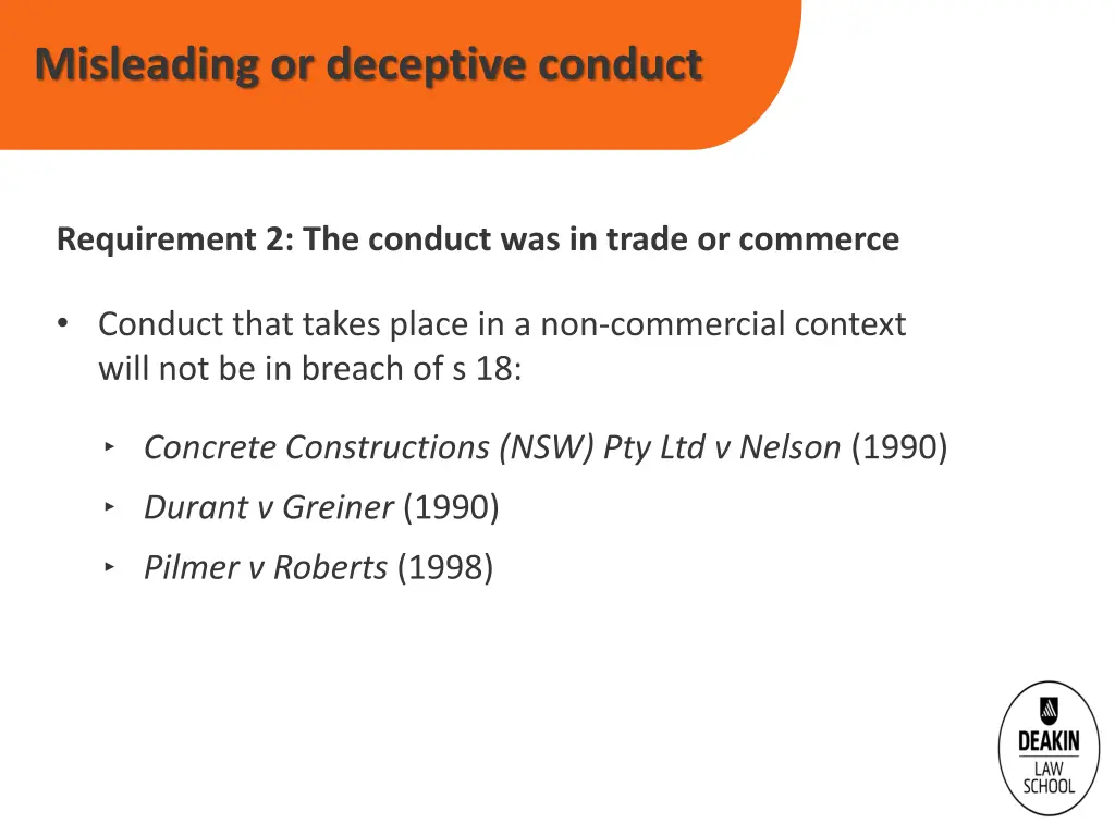 misleading or deceptive conduct 4