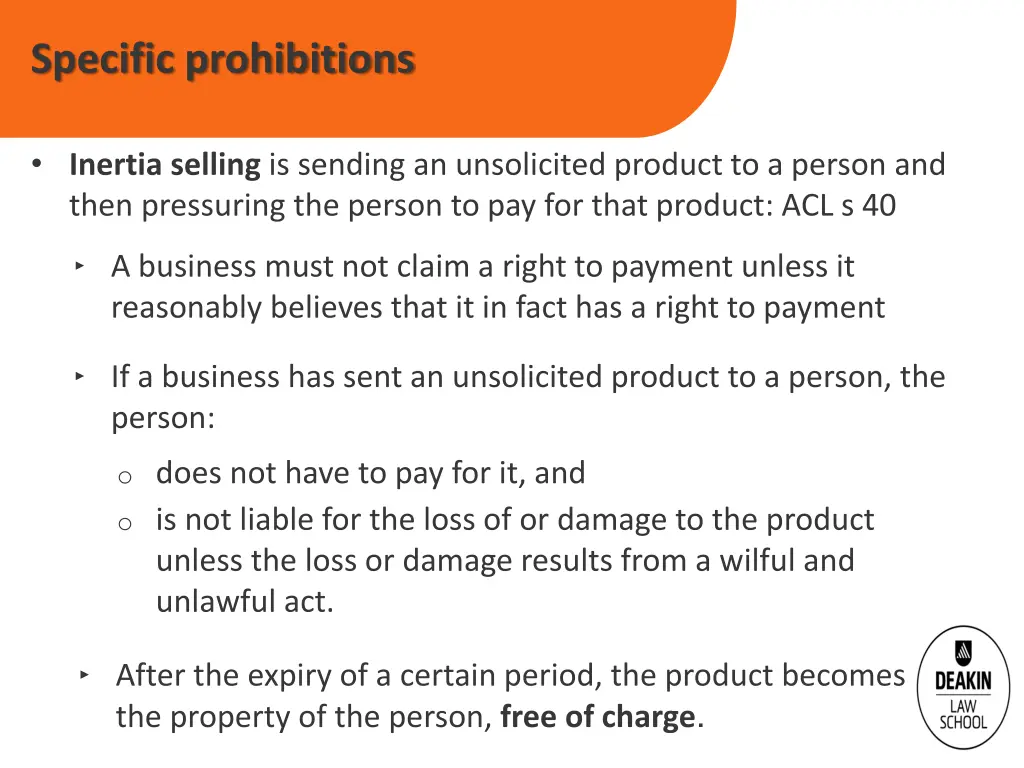 specific prohibitions 1