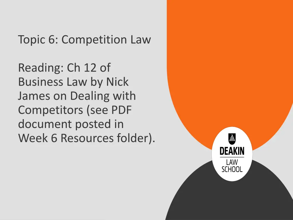 topic 6 competition law