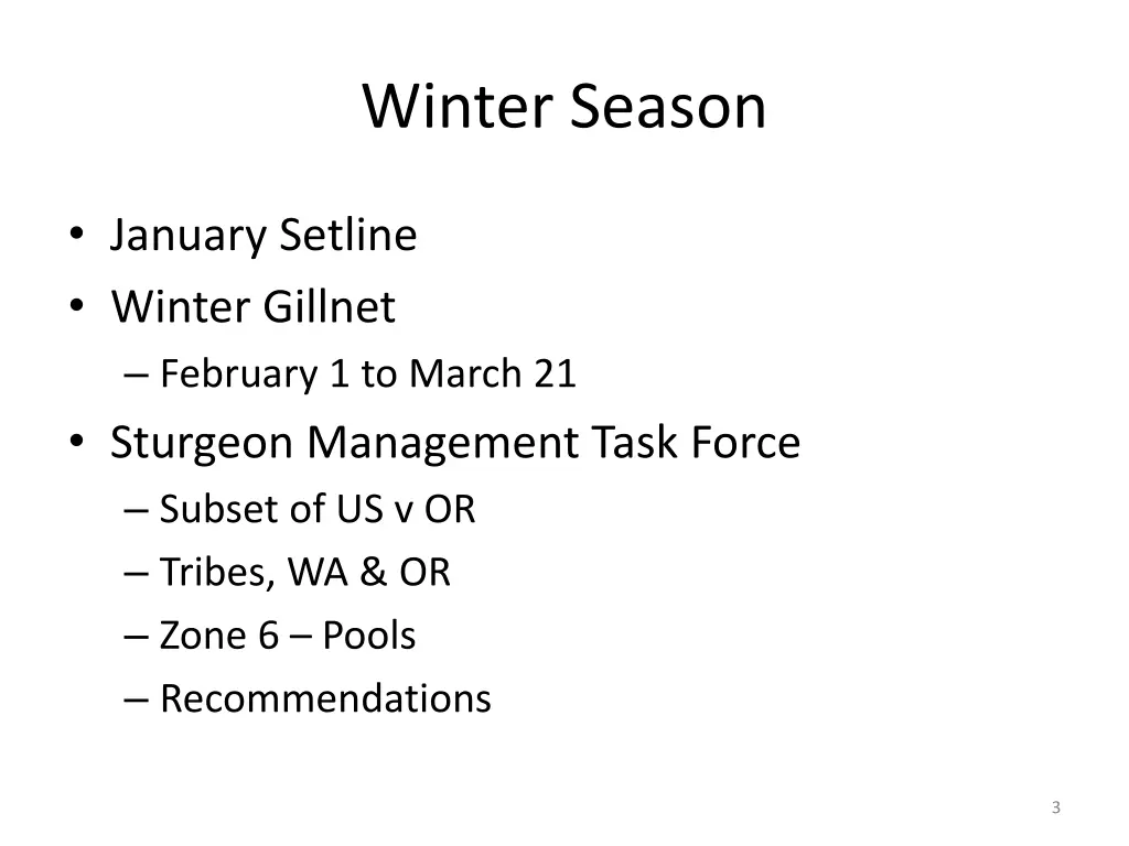 winter season