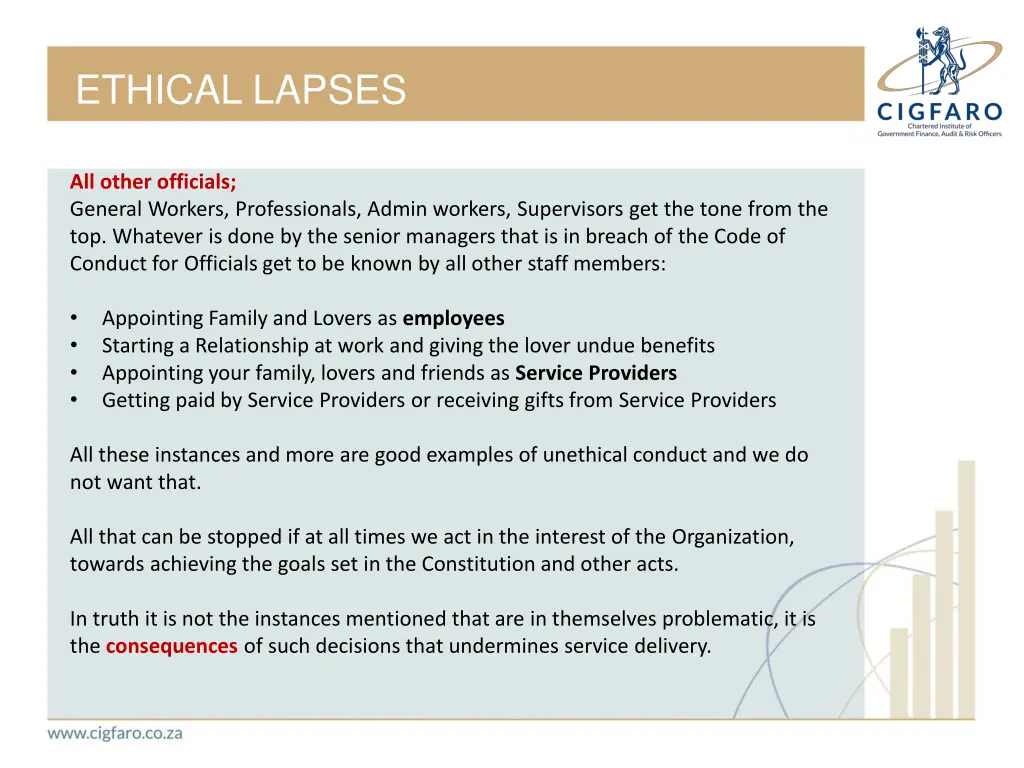 ethical lapses 2