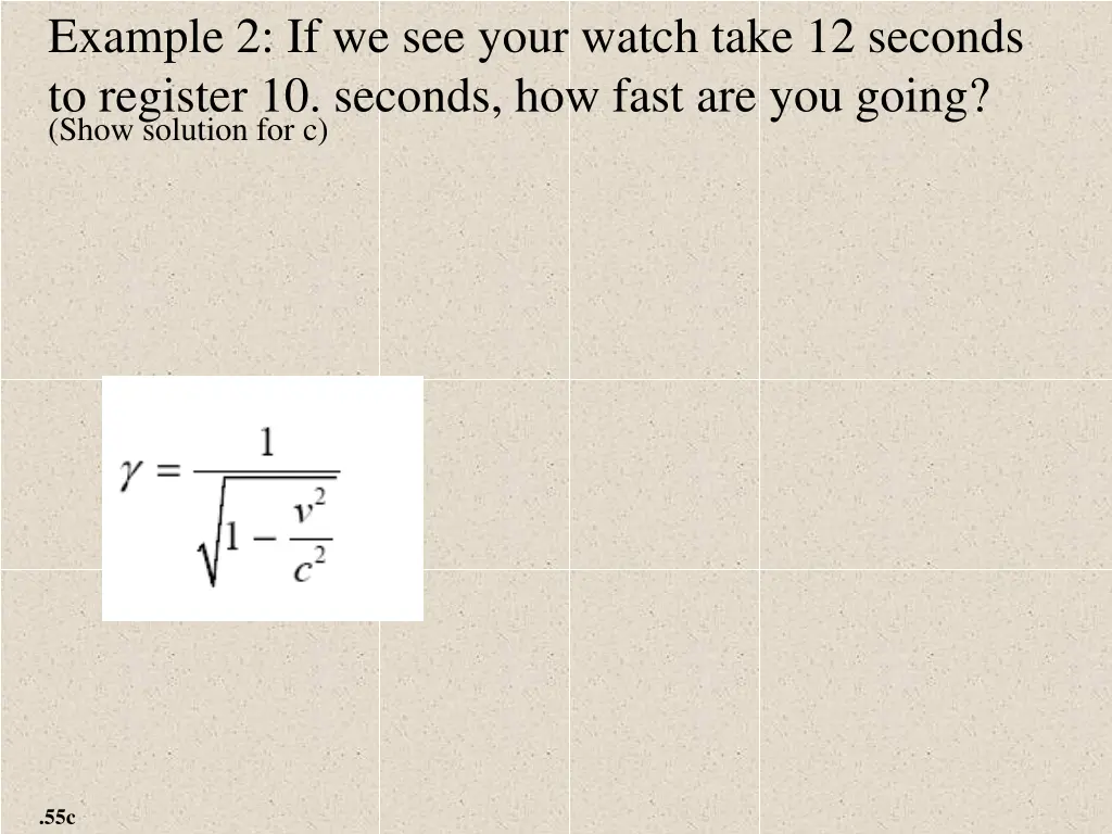 example 2 if we see your watch take 12 seconds