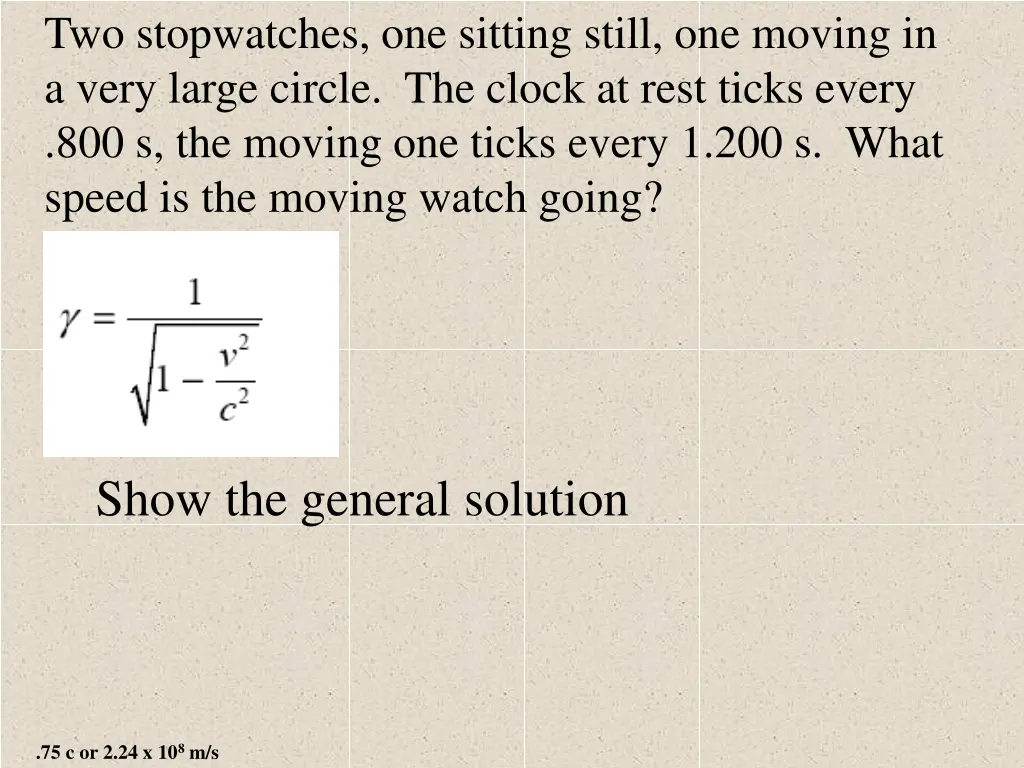 two stopwatches one sitting still one moving