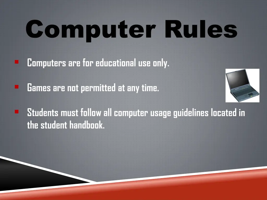 computer rules
