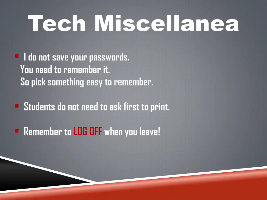 tech miscellanea
