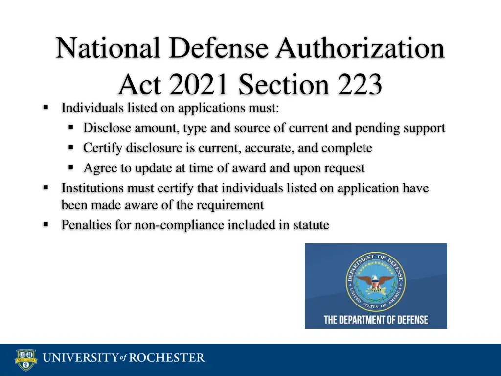 national defense authorization act 2021 section