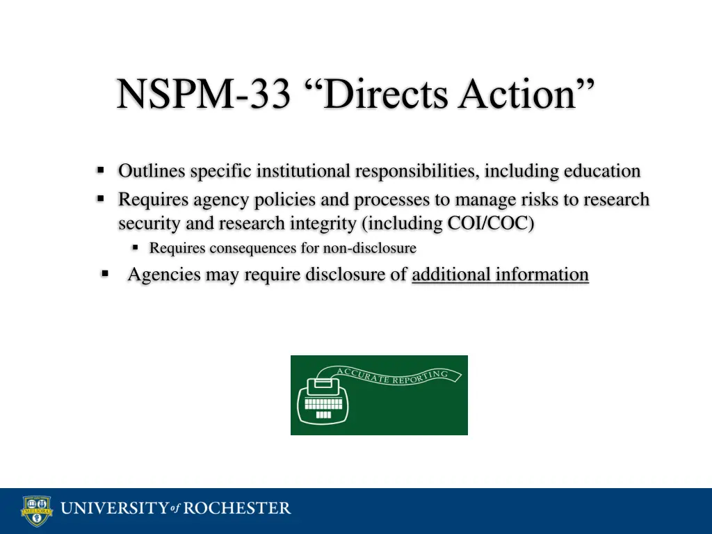 nspm 33 directs action