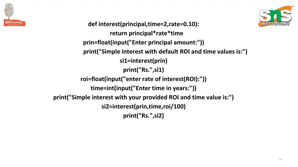 def interest principal time 2 rate 0 10 return