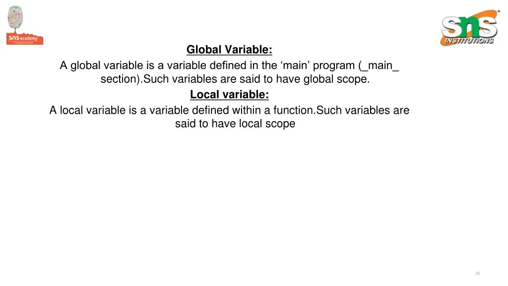 global variable