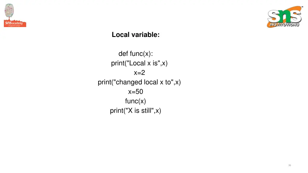 local variable