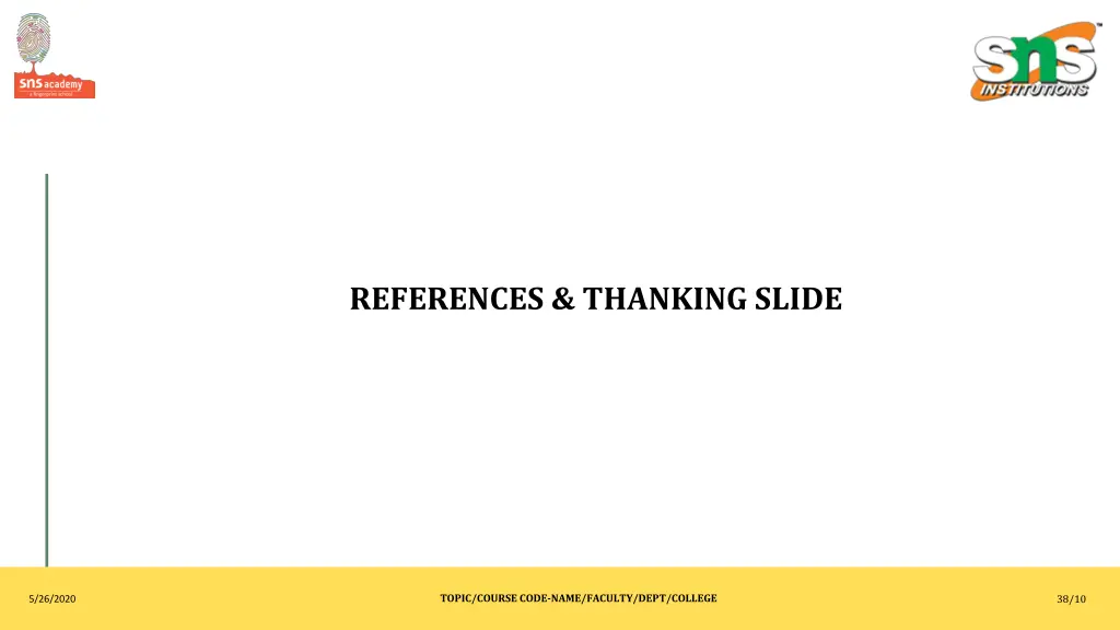 references thanking slide
