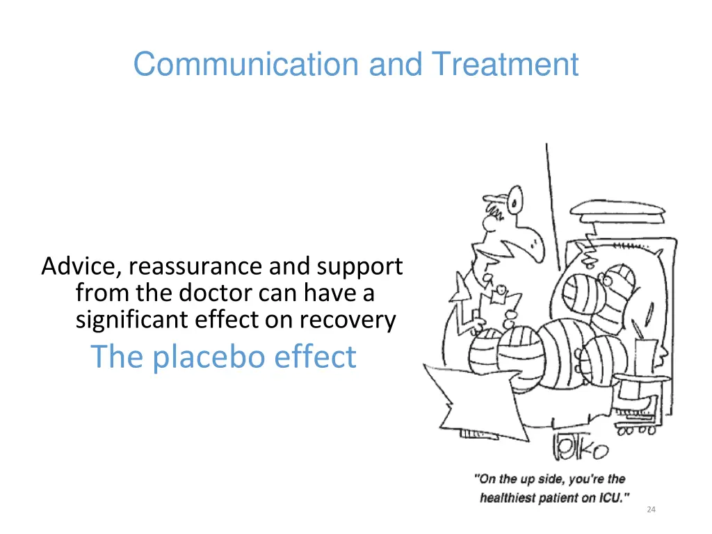 communication and treatment