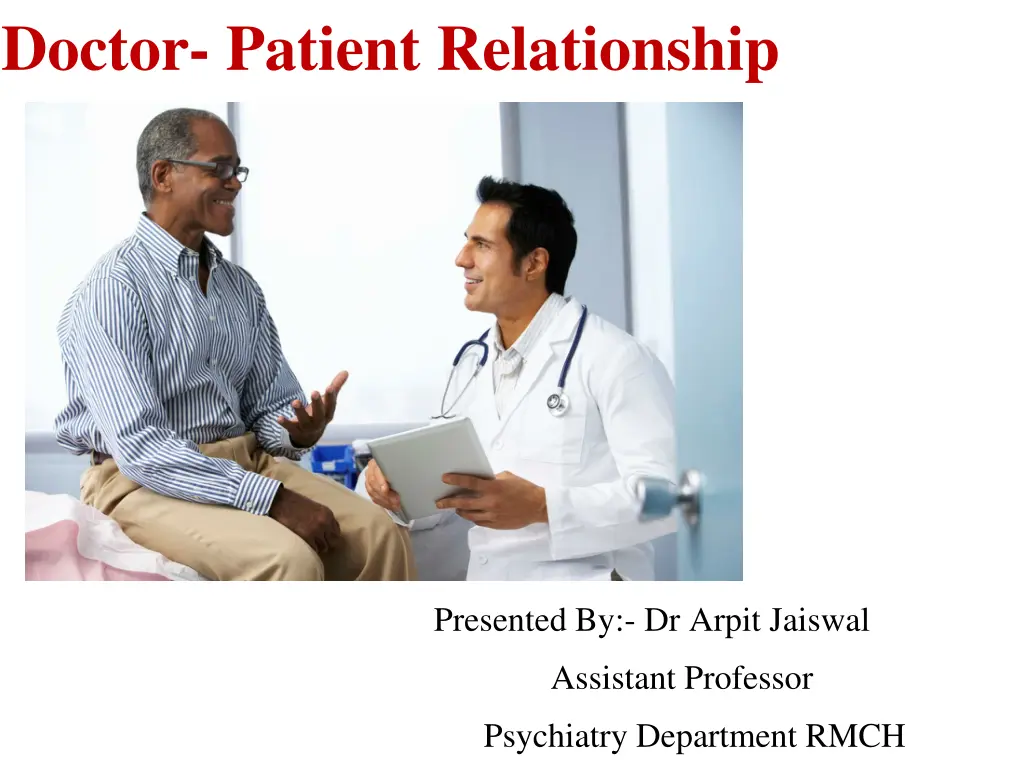 doctor patient relationship