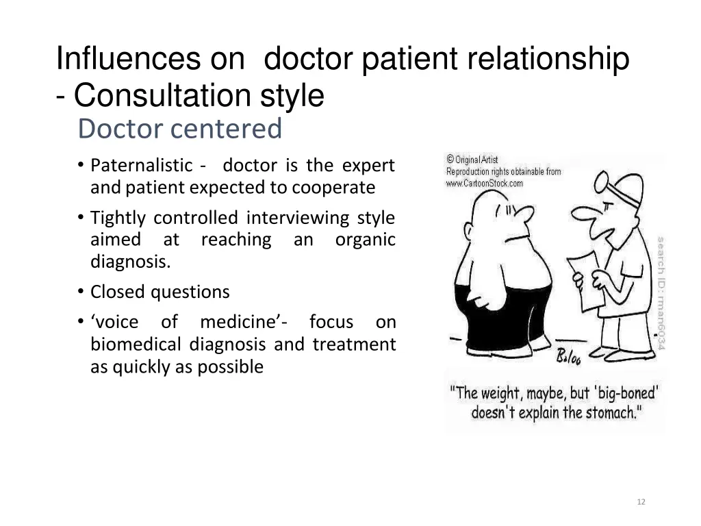 influences on doctor patient relationship