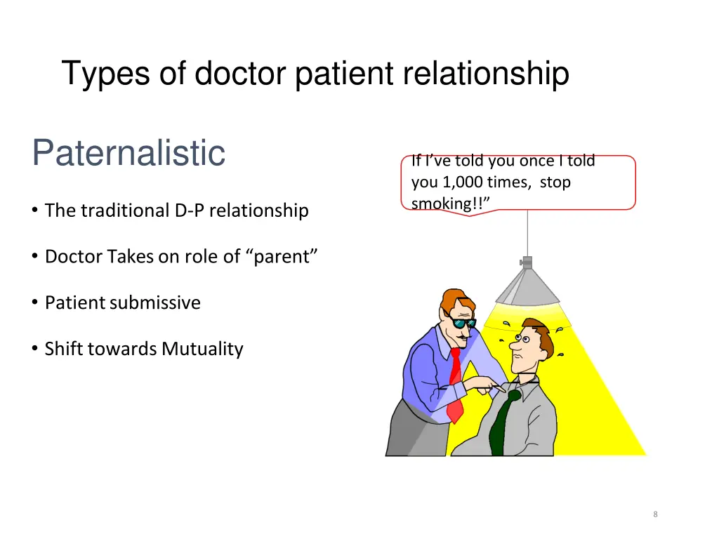 types of doctor patient relationship 1