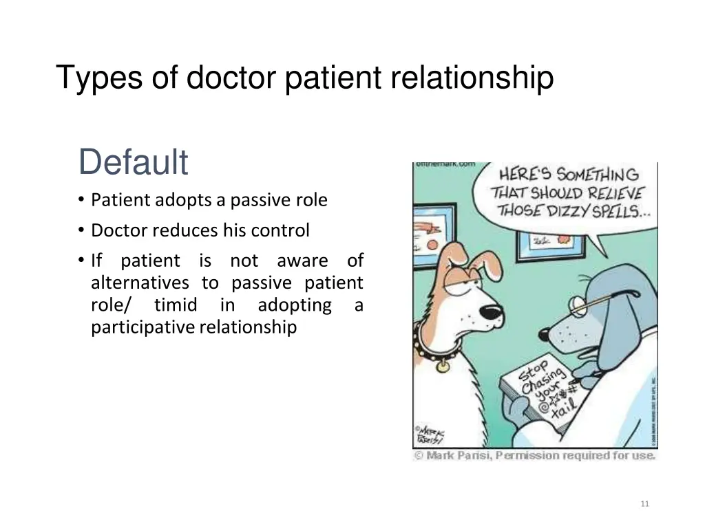 types of doctor patient relationship 3