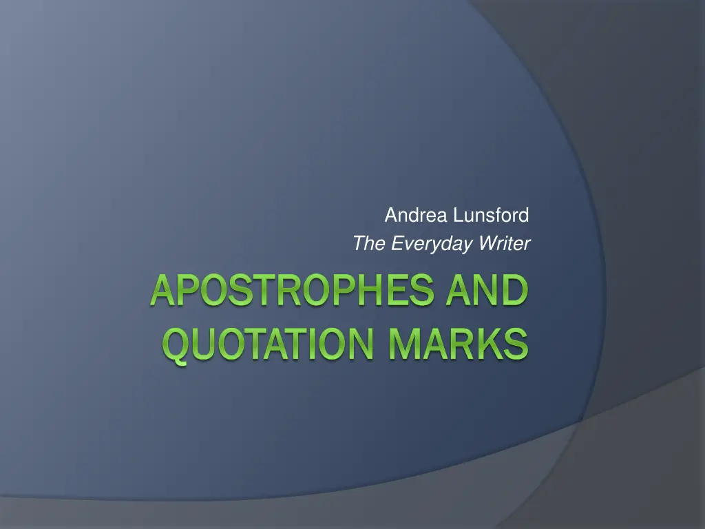 andrea lunsford the everyday writer