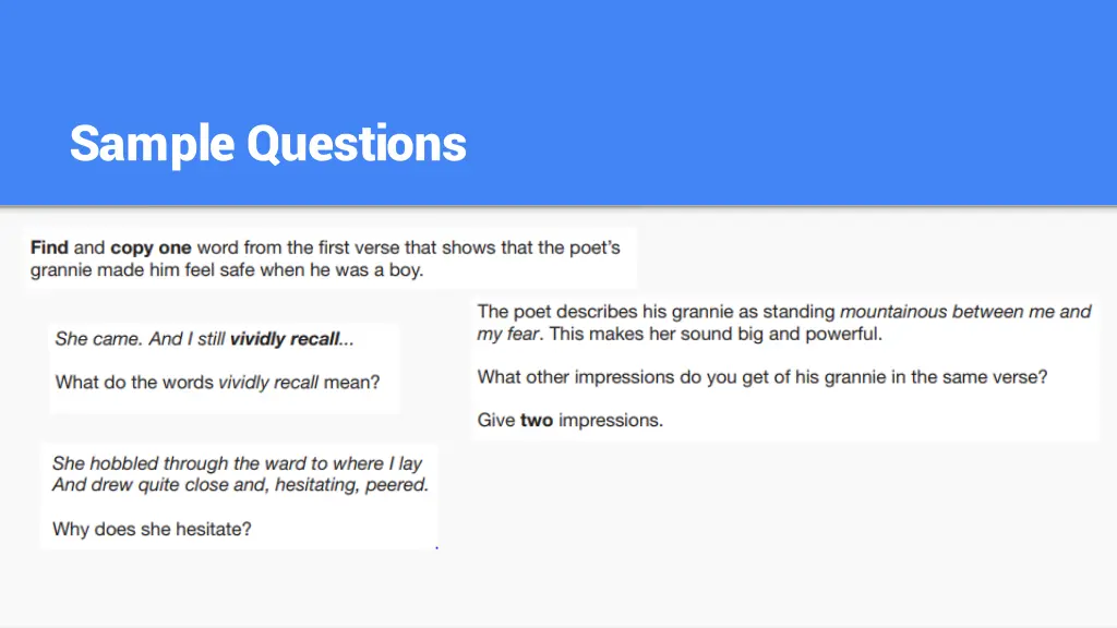 sample questions 1