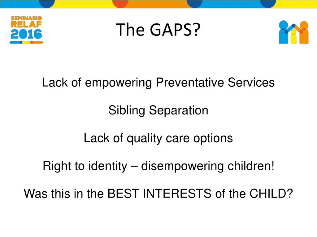 the gaps
