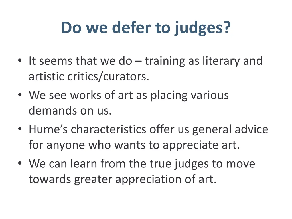 do we defer to judges